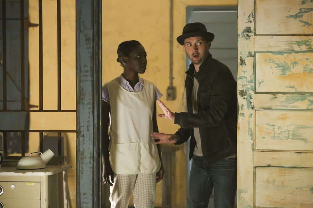 "A Lie in the Sand" -- Team Scorpion heads to Northeast Africa where they must carefully navigate a minefield in order to save the lives of local villagers. Also, Paige and Walter's relationship takes a shocking turn, and Toby and Happy make an important decision, on the fourth season finale of SCORPION, Monday, April 16 (10:00-11:00 PM, ET/PT) on the CBS Television Network. Pictured: Eddie Kaye Thomas Photo: Michael Yarish/CBS é2018 CBS Broadcasting, Inc. All Rights Reserved