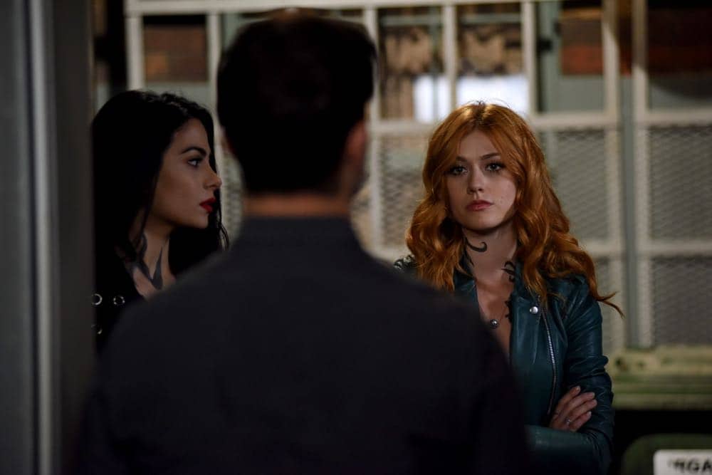 SHADOWHUNTERS - "Thy Soul Instructed" - Jace’s concerns grow about his mental state and turns to Luke for information on his family’s past. Clary and Izzy go after a rogue vampire and Simon hunts for a new apartment. This episode of "Shadowhunters" airs Tuesday, April 10 (8:00 - 9:00 p.m. EDT) on Freeform. (Freeform/John Medland) EMERAUDE TOUBIA, KATHERINE MCNAMARA