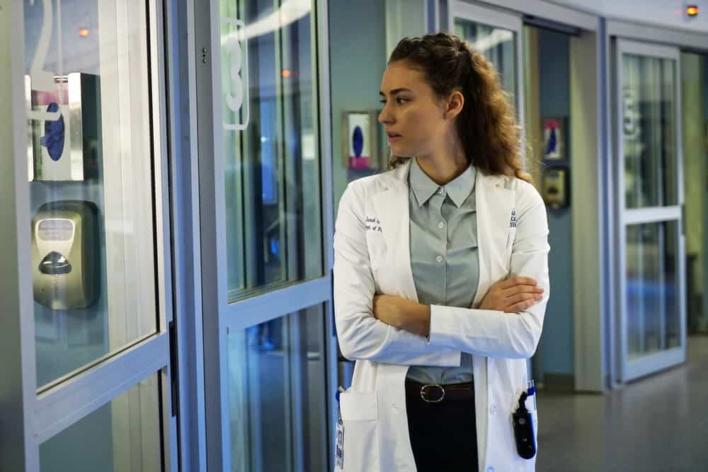 CHICAGO MED -- "Devil in Disguise" Episode 315 -- Pictured: Rachel DiPillo as Sarah Reese -- (Photo by: Elizabeth Sisson/NBC)