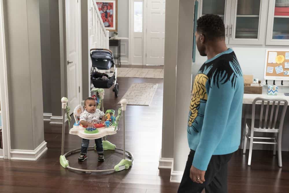 BLACK-ISH - "Dog Eat Dog World" - The family is divided over the idea of getting a dog after Dre and Bow promise Jack they can get one after he gets Straight A's - and he does! Meanwhile, Bow's brother Johan is in town and he doesn't get the warm welcome he expects from Ruby, on "black-ish," TUESDAY, APRIL 10 (9:00-9:30 p.m. EDT), on The ABC Television Network. (ABC/Eric McCandless) AUGUST AND BERLIN GROSS, ANTHONY ANDERSON