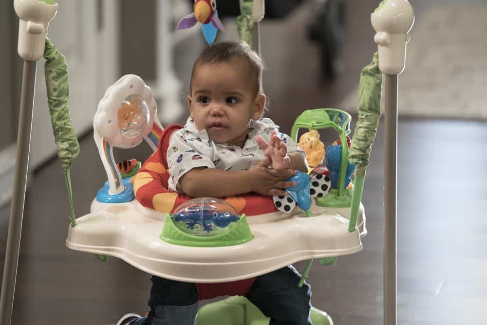 BLACK-ISH - "Dog Eat Dog World" - The family is divided over the idea of getting a dog after Dre and Bow promise Jack they can get one after he gets Straight A's - and he does! Meanwhile, Bow's brother Johan is in town and he doesn't get the warm welcome he expects from Ruby, on "black-ish," TUESDAY, APRIL 10 (9:00-9:30 p.m. EDT), on The ABC Television Network. (ABC/Eric McCandless) AUGUST AND BERLIN GROSS