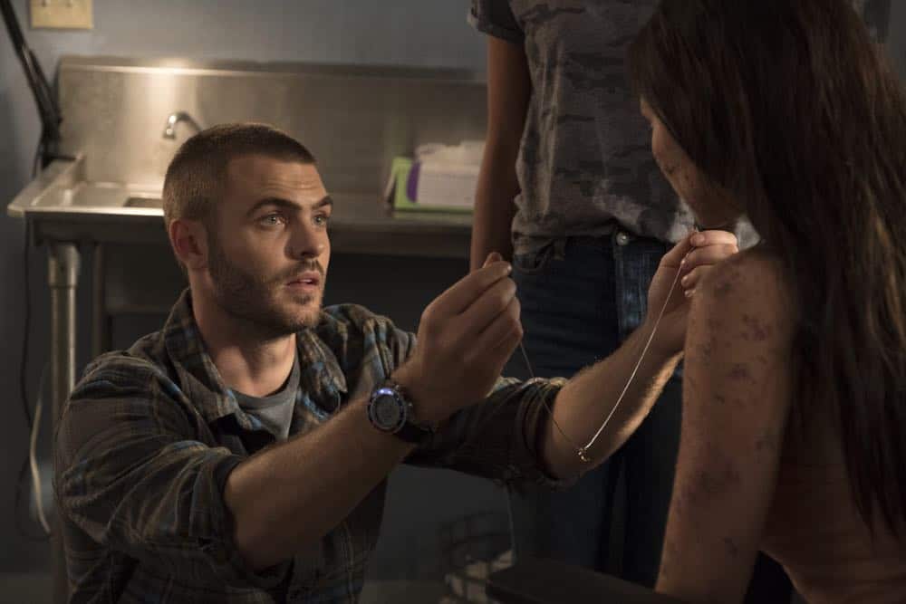 SIREN - "On The Road" - When the military facility goes on high alert, Chris manages to escape, but he’s not the only one who gets out. This episode of "On The Road" airs Thursday, April 12 (8:00 - 9:01 p.m. EDT) on Freeform. (Freeform/Jeff Weddell) ALEX ROE, ELINE POWELL