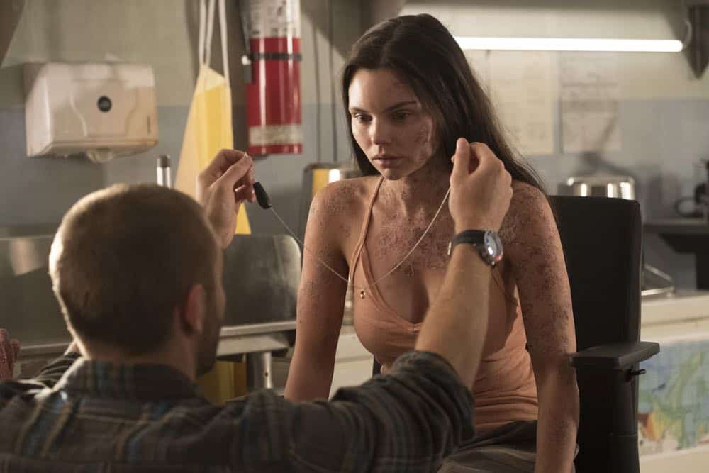 SIREN - "On The Road" - When the military facility goes on high alert, Chris manages to escape, but he’s not the only one who gets out. This episode of "On The Road" airs Thursday, April 12 (8:00 - 9:01 p.m. EDT) on Freeform. (Freeform/Jeff Weddell) ALEX ROE, ELINE POWELL