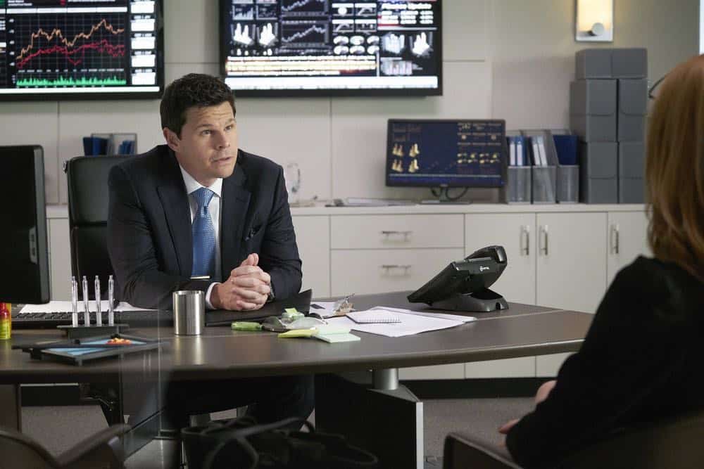 SUITS -- "Inevitable" Episode 713 -- Pictured: Ian Reed Kesler as Stu Buzzini -- (Photo by: Ian Watson/USA Network)