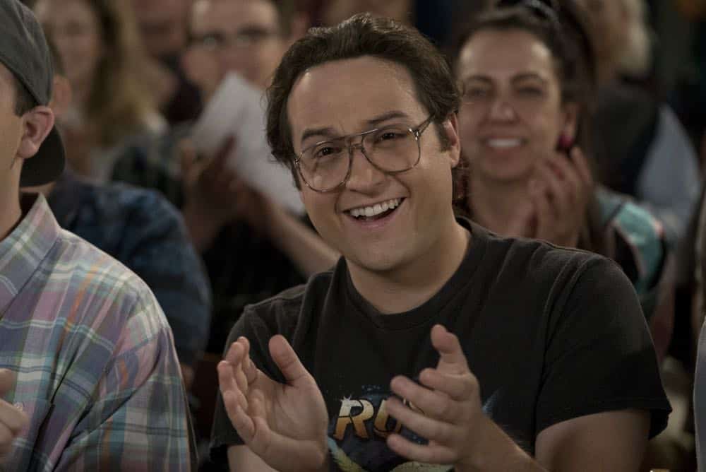 THE GOLDBERGS - "Flashy Little Flashdancer" - After seeing "Flashdance," Beverly decides to take up dance with the Frentas and is dejected when the family doesn't support her after telling them she is going to be in a recital. Meanwhile, when Emmy starts dating a cool guy, Adam thinks their friendship is in jeopardy, so he sets out to be cooler which backfires, on "The Goldbergs," WEDNESDAY, APRIL 11 (8:00-8:30 p.m. EDT), on The ABC Television Network. (ABC/Byron Cohen) SEAN MARQUETTE