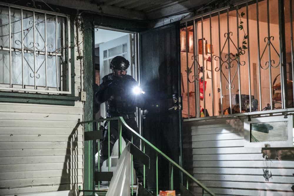 "Armory" -- As Hondo and SWAT work to de-escalate a hostage situation in which an ex-convict is holding a local family captive, the mission takes a dangerous turn that impacts the team. Also, when Street tires of his complicated romantic entanglements, he agrees to let Chris make over his online dating profile, on S.W.A.T., Thursday, April 12 (10:00-11:00 PM, ET/PT) on the CBS Television Network. Pictured: Shemar Moore as Daniel "Hondo" Harrelson. Photo: Bill Inoshita/CBS é2018 CBS Broadcasting, Inc. All Rights Reserved