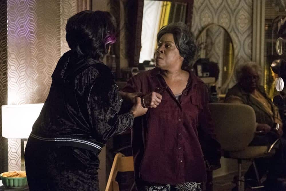 STAR: L-R: Queen Latifah and guest star Juanita Jennings in the "Forward (E)Motion" episode of STAR airing Wednesday, April 18 (9:00-10:00 PM ET/PT) on FOX. ©2018 Fox Broadcasting Co. CR: Wilford Harewood/FOX