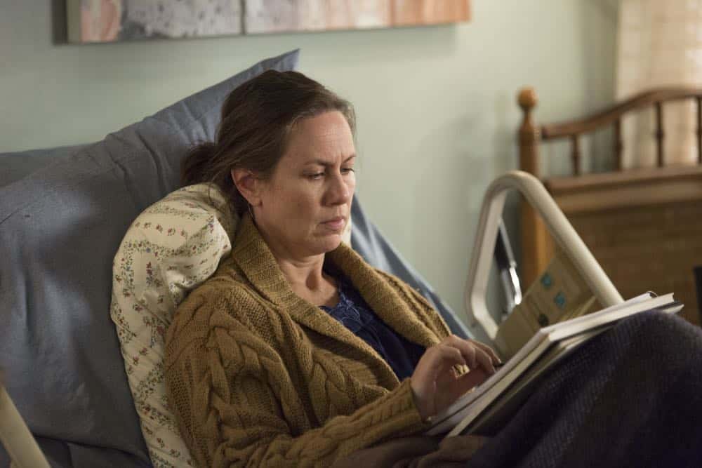 THE AMERICANS -- "Mr. and Mrs. Teacup" -- Season 6, Episode 4 (Airs Wednesday, April 18, 10:00 pm/ep) -- Pictured: Miriam Shor as Erica. CR: Eric Liebowitz/FX