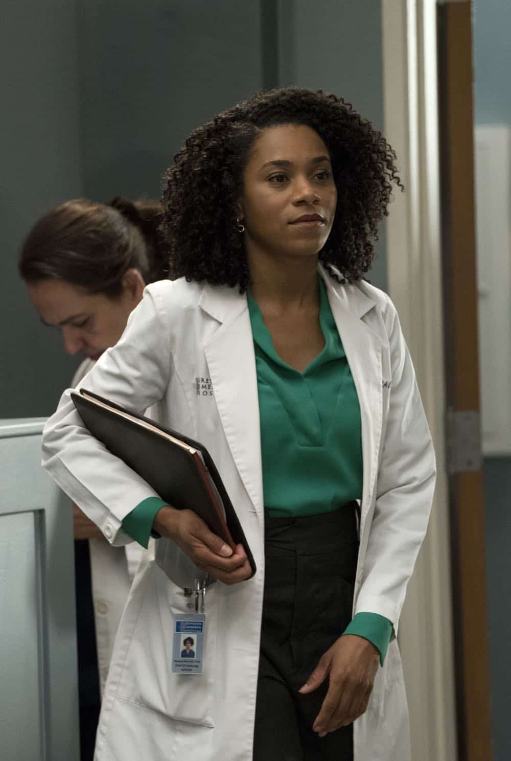 GREY'S ANATOMY - "Judgment Day" - During presentations on Grey Sloan Surgical Innovation Prototypes Day, Arizona shares some cookies from an appreciative patient that, unbeknownst to her, contain a special ingredient. Meanwhile, Catherine reveals some shocking details to Jackson about his grandfather's past; and Jo steps in mid-operation on a major surgery after Bailey and Meredith are down for the count, on "Grey's Anatomy," THURSDAY, APRIL 19 (8:00-9:00 p.m. EDT), on The ABC Television Network. (ABC/Byron Cohen) KELLY MCCREARY
