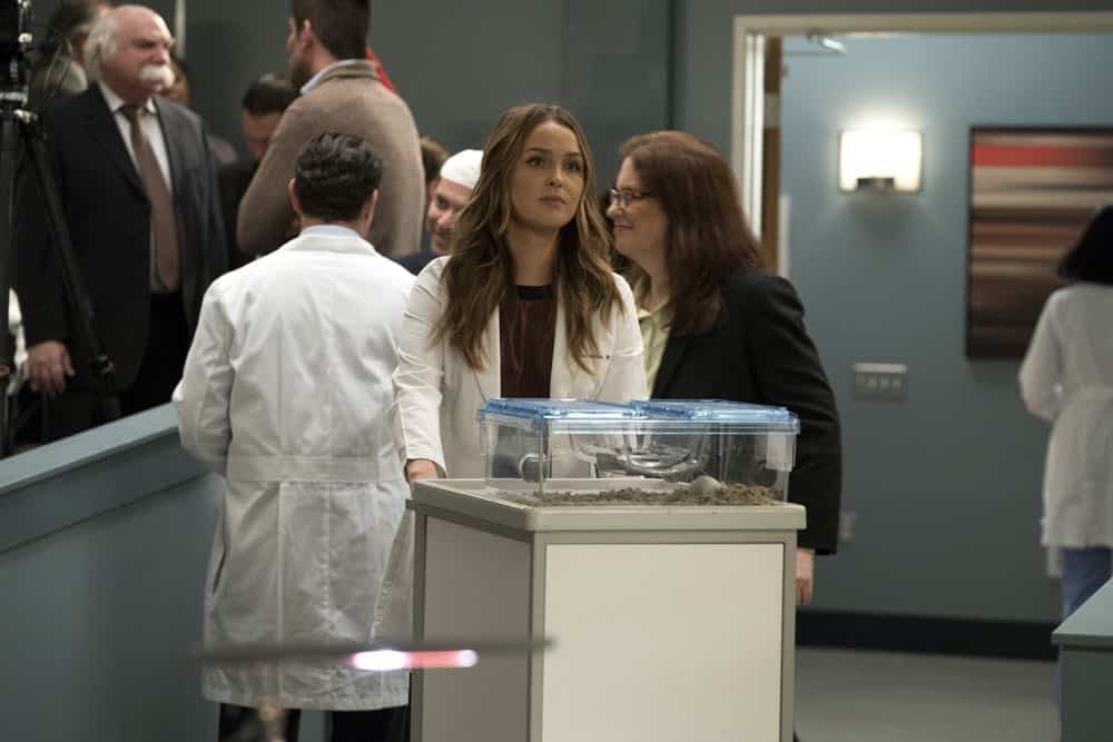 GREY'S ANATOMY - "Judgment Day" - During presentations on Grey Sloan Surgical Innovation Prototypes Day, Arizona shares some cookies from an appreciative patient that, unbeknownst to her, contain a special ingredient. Meanwhile, Catherine reveals some shocking details to Jackson about his grandfather's past; and Jo steps in mid-operation on a major surgery after Bailey and Meredith are down for the count, on "Grey's Anatomy," THURSDAY, APRIL 19 (8:00-9:00 p.m. EDT), on The ABC Television Network. (ABC/Byron Cohen) CAMILLA LUDDINGTON