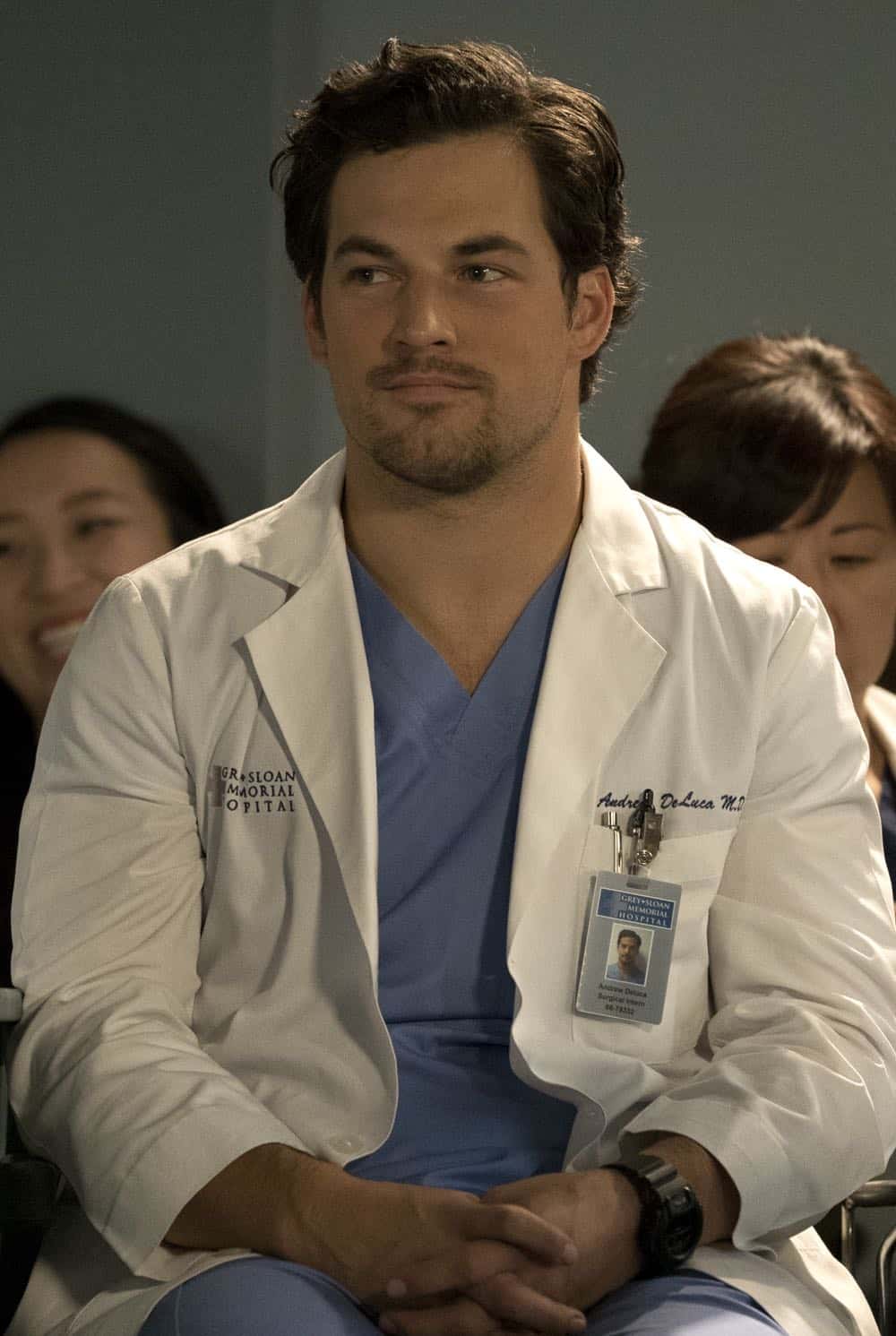 GREY'S ANATOMY - "Judgment Day" - During presentations on Grey Sloan Surgical Innovation Prototypes Day, Arizona shares some cookies from an appreciative patient that, unbeknownst to her, contain a special ingredient. Meanwhile, Catherine reveals some shocking details to Jackson about his grandfather's past; and Jo steps in mid-operation on a major surgery after Bailey and Meredith are down for the count, on "Grey's Anatomy," THURSDAY, APRIL 19 (8:00-9:00 p.m. EDT), on The ABC Television Network. (ABC/Byron Cohen) GIACOMO GIANNIOTTI