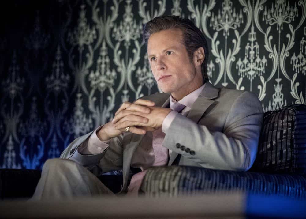 Arrow -- "The Dragon" -- Image Number: AR619a_0049.jpg -- Pictured: Ashton Holmes as Eric Cartier -- Photo: Dean Buscher/The CW -- é 2018 The CW Network, LLC. All rights reserved.