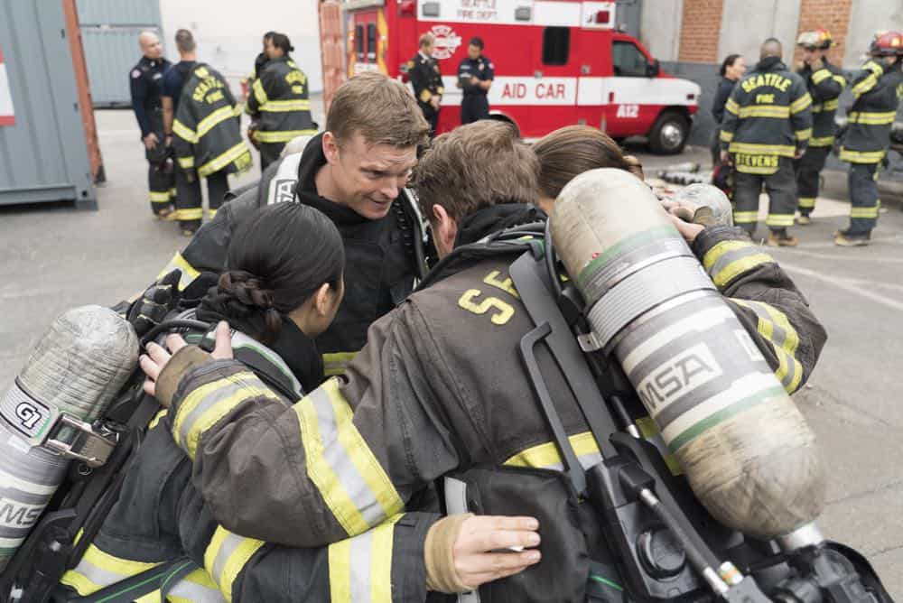 STATION 19 - "Stronger Together" - Andy, Jack and 18 other candidates take the captaincy drill test, gunning for one spot as captain of Station 19. Meanwhile, Travis is serving as acting captain while Andy and Jack are away for the day; and Ben confronts Vic about her fears, on "Station 19," THURSDAY, APRIL 19 (9:00-10:00 p.m. EDT), on The ABC Television Network. (ABC/Eric McCandless) BRAD BEYER