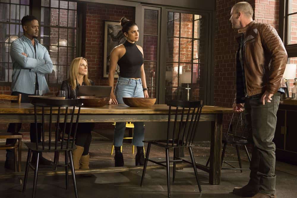 QUANTICO - "The Conscience Code" - It's been three years since American hero Alex Parrish has had to navigate the dangerous waters of the Central Intelligence Agency and put her life on the line for her country. She has been living a peaceful, anonymous life somewhere in Italy. However, Alex is forced to abandon this idyllic existence when Ryan persuades her to help him rescue Shelby from a notorious international arms dealer known only as The Widow, who is holding her hostage - and in exchange for her release she demands something that only Alex can provide, when "Quantico" premieres for its third season, THURSDAY, APRIL 26 (10:00-11:00 p.m. EDT), on The ABC Television Network. (ABC/Giovanni Rufino) BLAIR UNDERWOOD, MARLEE MATLIN, PRIYANKA CHOPRA, JAKE MCLAUGHLIN