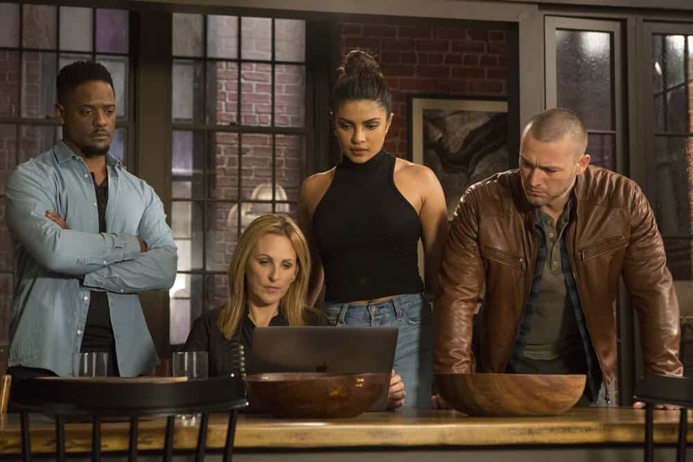 QUANTICO - "The Conscience Code" - It's been three years since American hero Alex Parrish has had to navigate the dangerous waters of the Central Intelligence Agency and put her life on the line for her country. She has been living a peaceful, anonymous life somewhere in Italy. However, Alex is forced to abandon this idyllic existence when Ryan persuades her to help him rescue Shelby from a notorious international arms dealer known only as The Widow, who is holding her hostage - and in exchange for her release she demands something that only Alex can provide, when "Quantico" premieres for its third season, THURSDAY, APRIL 26 (10:00-11:00 p.m. EDT), on The ABC Television Network. (ABC/Giovanni Rufino) BLAIR UNDERWOOD, MARLEE MATLIN, PRIYANKA CHOPRA, JAKE MCLAUGHLIN