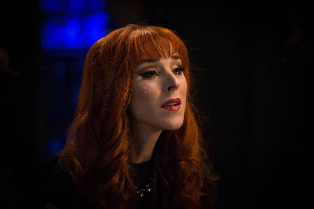 Supernatural -- "Funeralia" -- Image Number: SN1319a_0372b.jpg -- Pictured: Ruth Connell as Rowena -- Photo: Diyah Pera/The CW -- é 2018 The CW Network, LLC. All rights reserved