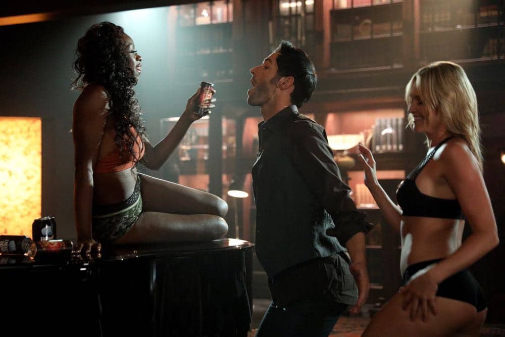 LUCIFER: Tom Ellis in the "The Angel of San Bernardino" episode of LUCIFER airing Monday, April 16 (8:00-9:00 PM ET/PT) on FOX. CR: FOX