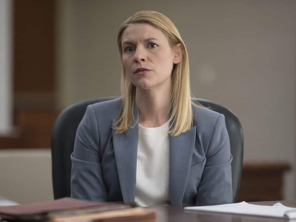 Claire Danes as Carrie Mathison in HOMELAND (Season 7, Episode 10, "Clarity"). - Photo: Antony Platt/SHOWTIME Claire Danes as Carrie Mathison in HOMELAND (Season 7, Episode 10, "Clarity"). - Photo: Antony Platt/SHOWTIME