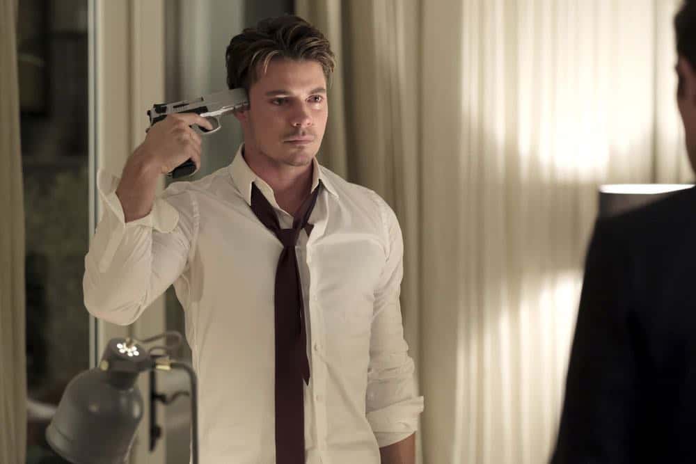 THE ARRANGEMENT -- "The Breakup" Episode 206 -- Pictured: Josh Henderson as Kyle West -- (Photo by: Eike Schroter/E! Entertainment)