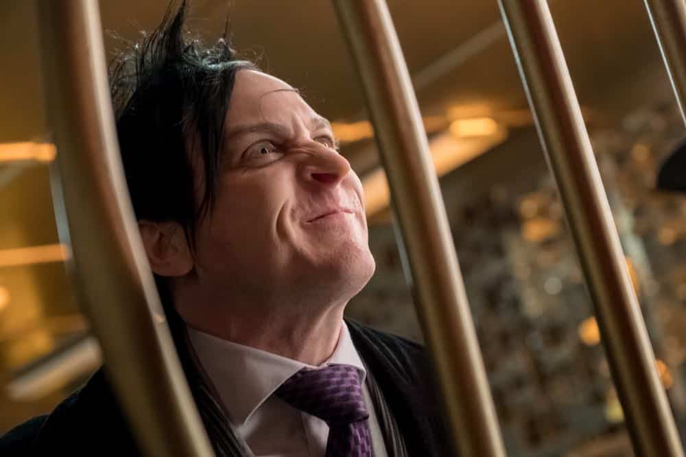 GOTHAM: Robin Lord Taylor in the "A Dark Knight: To Our Deaths and Beyond" episode of GOTHAM airing Thursday, April 19 (8:00-9:00 PM ET/PT) on FOX. ©2018 Fox Broadcasting Co. Cr: FOX