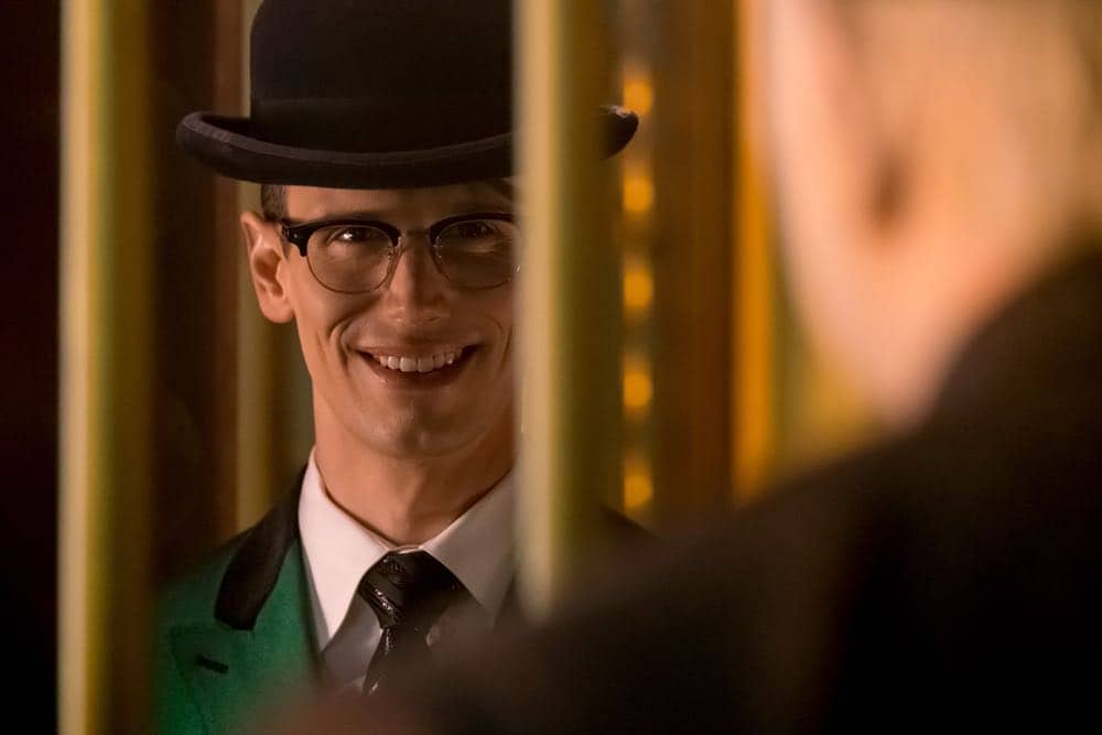 GOTHAM: Cory Michael Smith in the "A Dark Knight: To Our Deaths and Beyond" episode of GOTHAM airing Thursday, April 19 (8:00-9:00 PM ET/PT) on FOX. ©2018 Fox Broadcasting Co. Cr: FOX