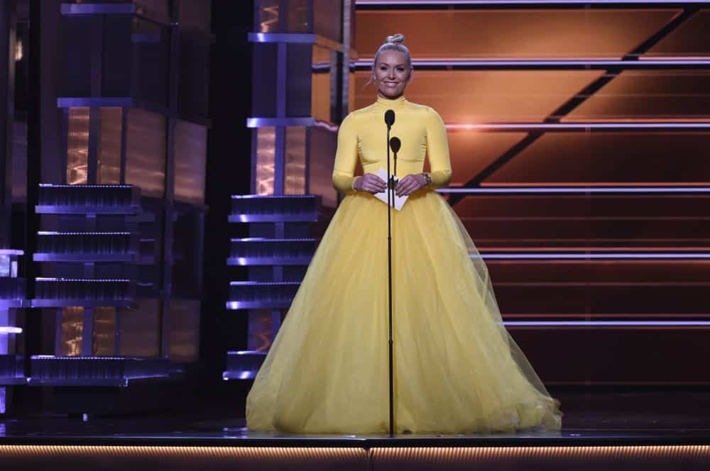 Lindsey Vonn presents at the 53RD ACADEMY OF COUNTRY MUSIC AWARDS, live from the MGM Grand Garden Arena in Las Vegas Sunday, April 15, 2018 at 8:00 PM ET/PT on CBS. Photo: Michele Crowe/CBS é2018 CBS Broadcasting, Inc. All Rights Reserved