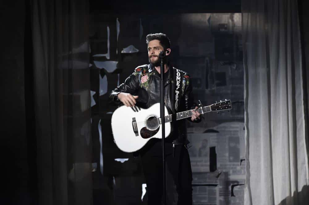 Thomas Rhett performs at the 53RD ACADEMY OF COUNTRY MUSIC AWARDS, live from the MGM Grand Garden Arena in Las Vegas Sunday, April 15, 2018 at 8:00 PM ET/PT on CBS. Photo: Michele Crowe/CBS ©2018 CBS Broadcasting, Inc. All Rights Reserved