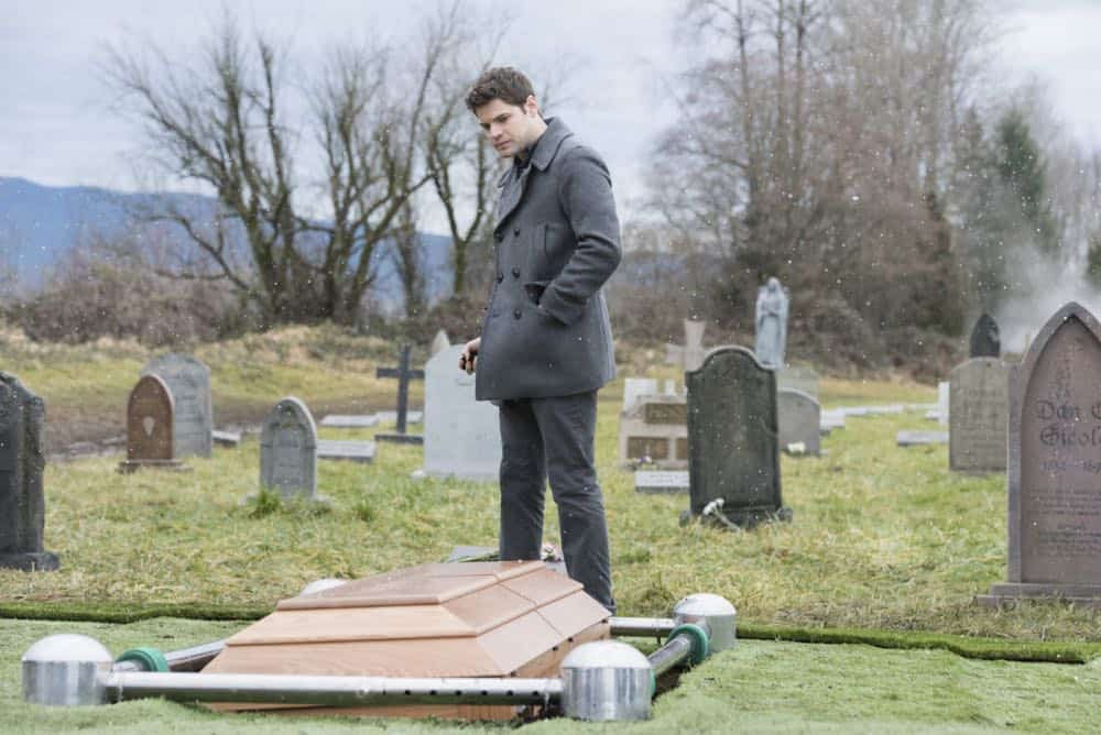 Supergirl -- "Schott Through the Heart" -- Image Number: SPG314b_0131.jpg -- Pictured: Jeremy Jordan as Winn -- Photo: Dean Buscher/The CW -- é 2018 The CW Network, LLC. All rights reserved.
