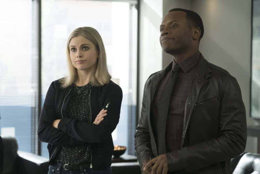 iZombie -- "Don't Hate the Player, Hate the Brain" -- Image Number: ZMB407a_0284b.jpg -- Pictured (L-R): Rose McIver as Liv and Malcolm Goodwin as Clive -- Photo Credit: Katie Yu/The CW -- é 2018 The CW Network, LLC. All Rights Reserved
