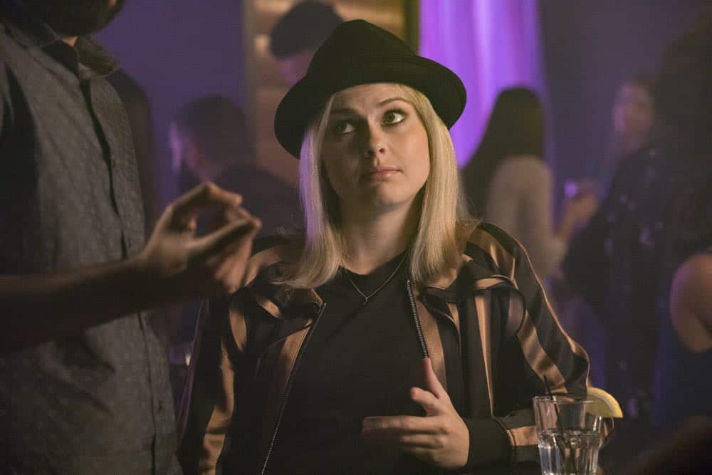 iZombie -- "Don't Hate the Player, Hate the Brain" -- Image Number: ZMB407b_0047b.jpg -- Pictured: Rose McIver as Liv -- Photo Credit: Jack Rowand/The CW -- é 2018 The CW Network, LLC. All Rights Reserved