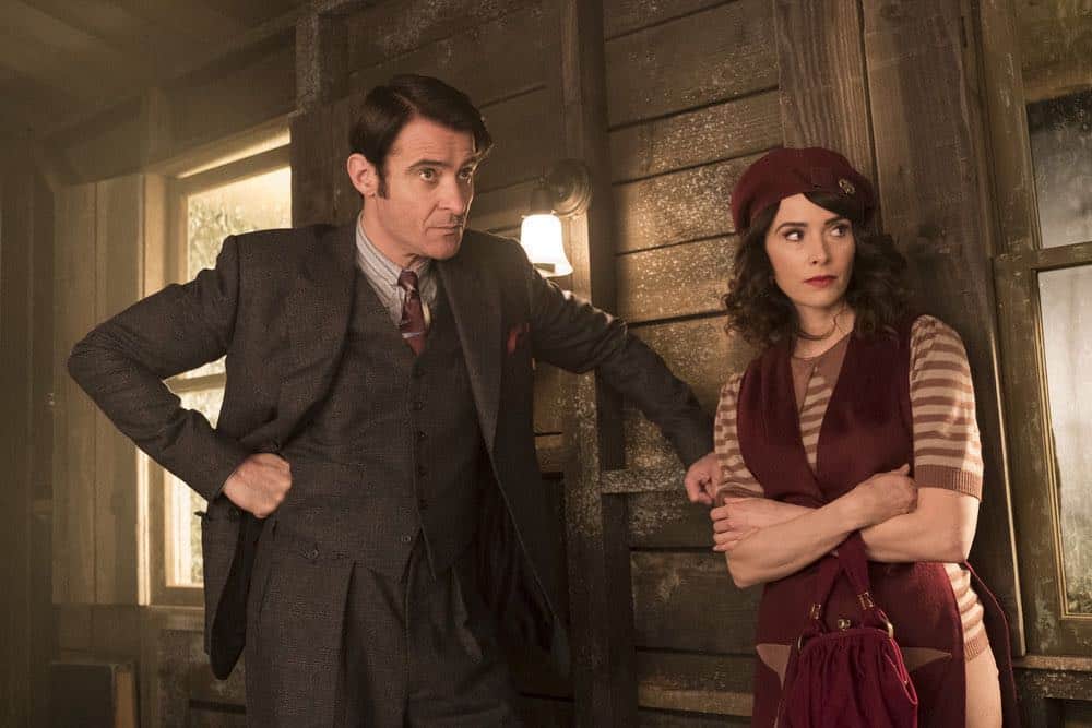 TIMELESS -- "King of Delta Blues" Episode 206 -- Pictured: (l-r) Goran Visnjic as Garcia Flynn, Abigail Spencer as Lucy Preson -- (Photo by: Justin Lubin/NBC) TIMELESS -- "King of Delta Blues" Episode 206 -- Pictured: (l-r) Goran Visnjic as Garcia Flynn, Abigail Spencer as Lucy Preson -- (Photo by: Justin Lubin/NBC)