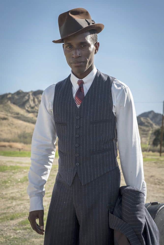 TIMELESS -- "King of Delta Blues" Episode 206 -- Pictured: Kamal Naiqui as Robert Johnson -- (Photo by: Justin Lubin/NBC)