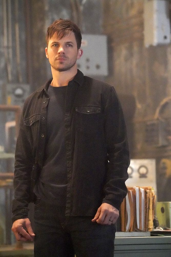 TIMELESS -- "King of the Delta Blues" Episode 206 -- Pictured: Matt Lanter as Wyatt Logan -- (Photo by: Evans Vestal Ward/NBC)