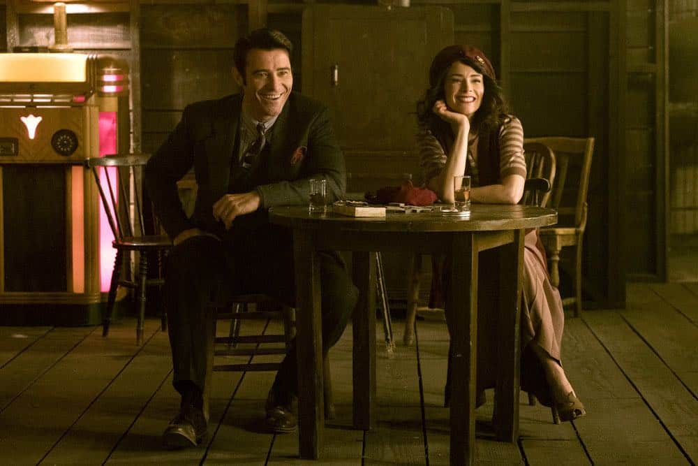 TIMELESS -- "King of Delta Blues" Episode 206 -- Pictured: (l-r) Goran Visnjic as Garcia Flynn, Abigail Spencer as Lucy Preson -- (Photo by: Justin Lubin/NBC)