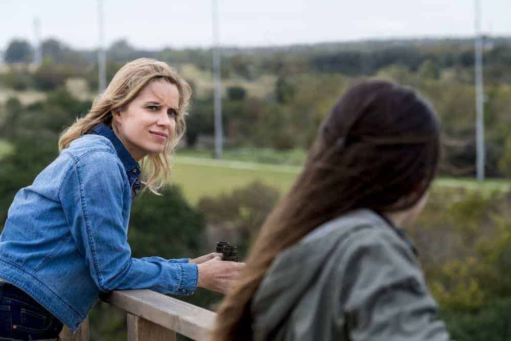 Kim Dickens as Madison Clark, Alexa Nisenson as Charlie - Fear the Walking Dead _ Season 4, Episode 2 - Photo Credit: Richard Foreman, Jr/AMC
