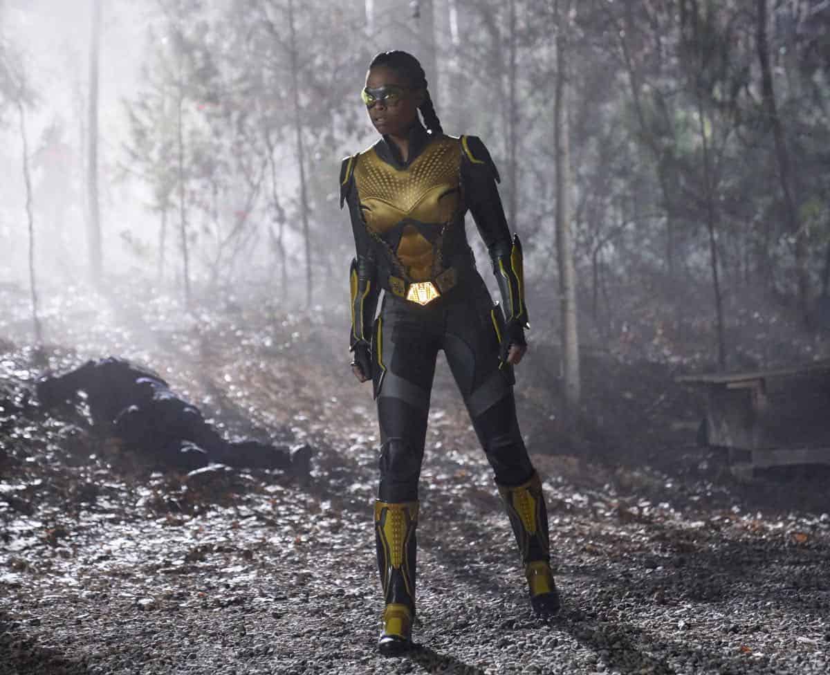 Black Lightning -- " Shadow of Death: The Book of War" -- Image BLK113b_0010b.jpg -- Pictured: Nafessa Williams as Thunder -- Photo: Bob Mahoney/The CW -- é 2018 The CW Network, LLC. All rights reserved