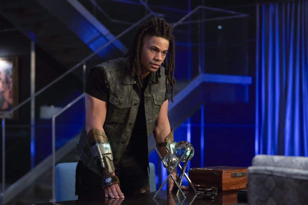 Black Lightning -- " Shadow of Death: The Book of War" -- Image BLK113c_0061b.jpg -- Pictured: Jordan Calloway as Khalil/Painkiller -- Photo: Bob Mahoney/The CW -- é 2018 The CW Network, LLC. All rights reserved