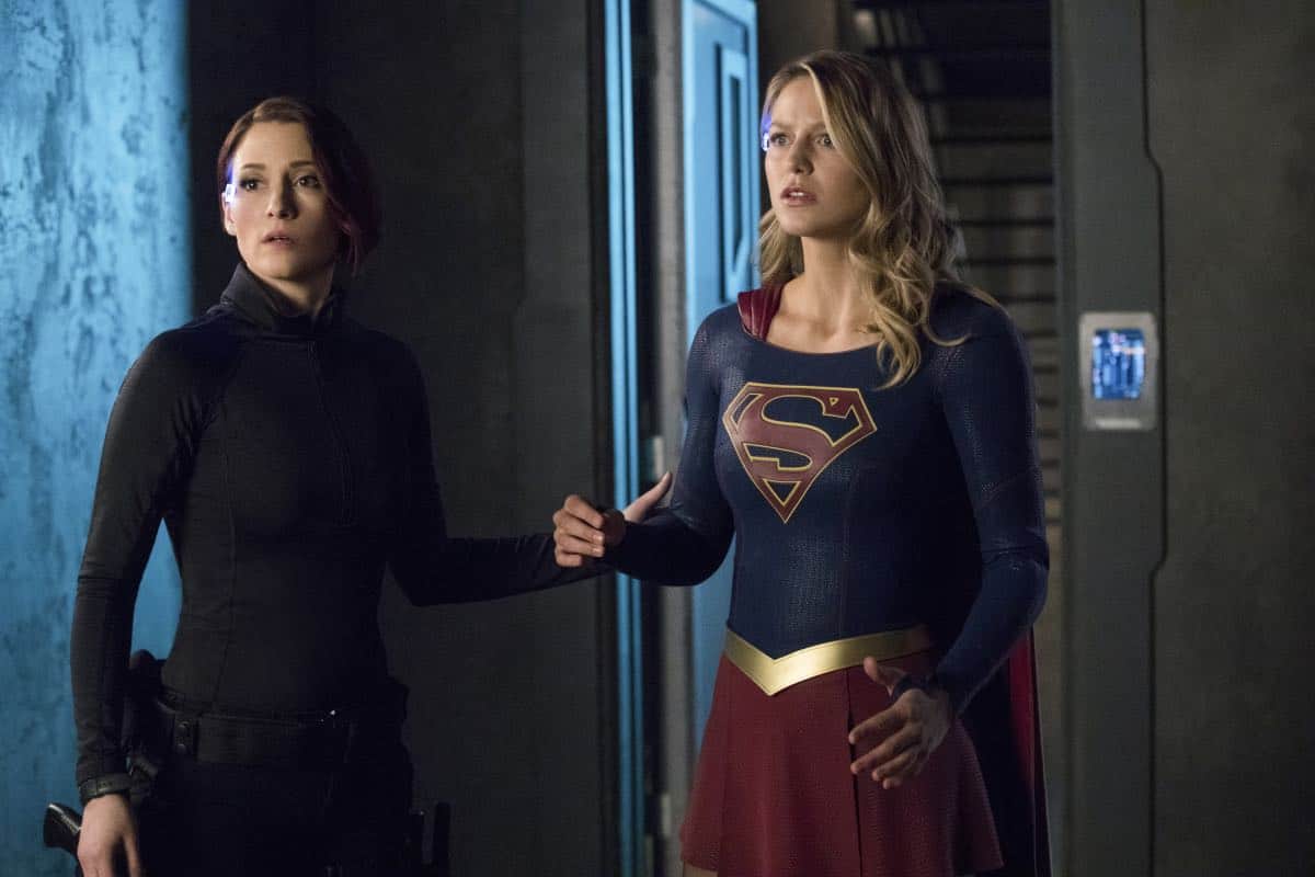 Supergirl -- "In Search of Lost Time" -- Image Number: SPG315b_0203.jpg -- Pictured (L-R): Chyler Leigh as Alex and Melissa Benoist as Kara/Supergirl -- Photo: Jack Rowand/The CW -- é 2018 The CW Network, LLC. All Rights Reserved.