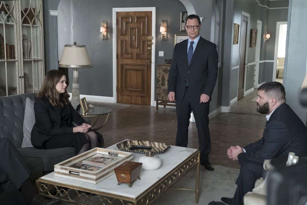 SCANDAL - "Over A Cliff" - The highly anticipated series finale of the groundbreaking series, "Scandal," receives a momentous send-off, beginning with an exclusive sneak peek at the final episode on "Good Morning America," THURSDAY, APRIL 19 (7:00-9:00 a.m. EDT), on The ABC Television Network. (ABC/Eric McCandless) KATIE LOWES, JOSHUA MALINA, GUILLERMO DIAZ