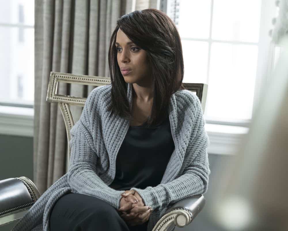 SCANDAL - "Over A Cliff" - The highly anticipated series finale of the groundbreaking series, "Scandal," receives a momentous send-off, beginning with an exclusive sneak peek at the final episode on "Good Morning America," THURSDAY, APRIL 19 (7:00-9:00 a.m. EDT), on The ABC Television Network. (ABC/Eric McCandless) KERRY WASHINGTON