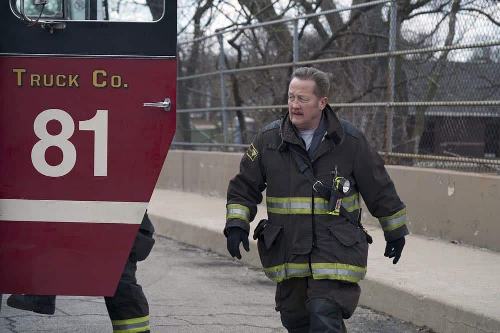 CHICAGO FIRE -- "Where I Want To Be" Episode 619 -- Pictured: Christian Stolte as Mouch -- (Photo by: Elizabeth Morris/NBC)