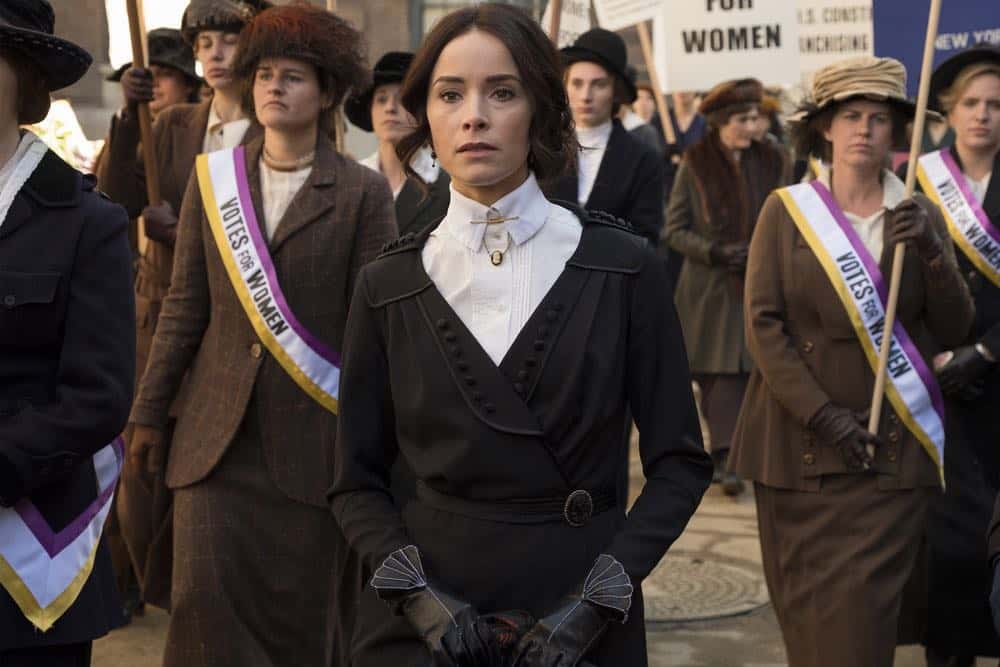 TIMELESS -- "Mrs. Sherlock Holmes" Episode 207 -- Pictured: Abigail Spencer as Lucy Preston -- (Photo by: Justin Lubin/NBC)