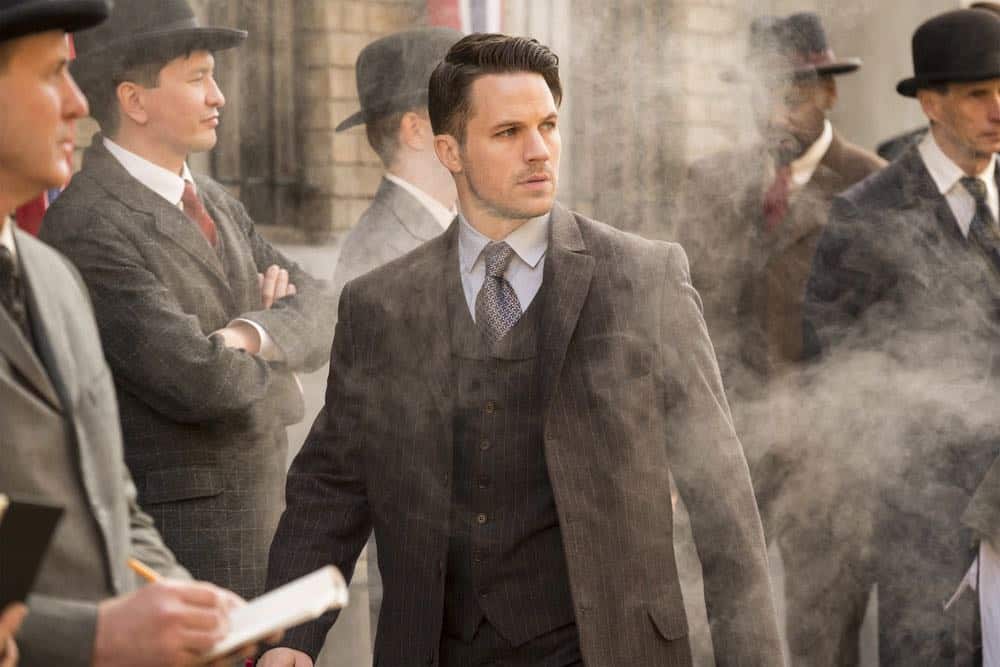 TIMELESS -- "Mrs. Sherlock Holmes" Episode 207 -- Pictured: Matt Lanter as Wyatt Logan -- (Photo by: Justin Lubin/NBC)
