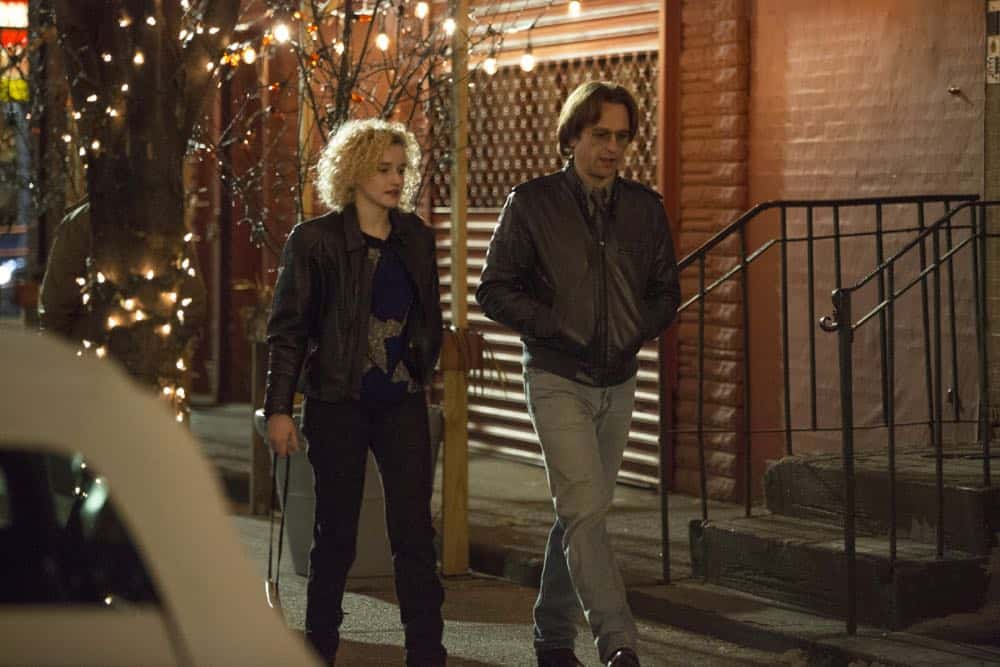 THE AMERICANS -- "The Great Patriotic War" -- Season 6, Episode 5 (Airs Wednesday, April 25, 10:00 pm/ep) -- Pictured: (l-r) Julia Garner as Kimmy, Matthew Rhys as Philip Jennings. CR: Eric Liebowitz/FX