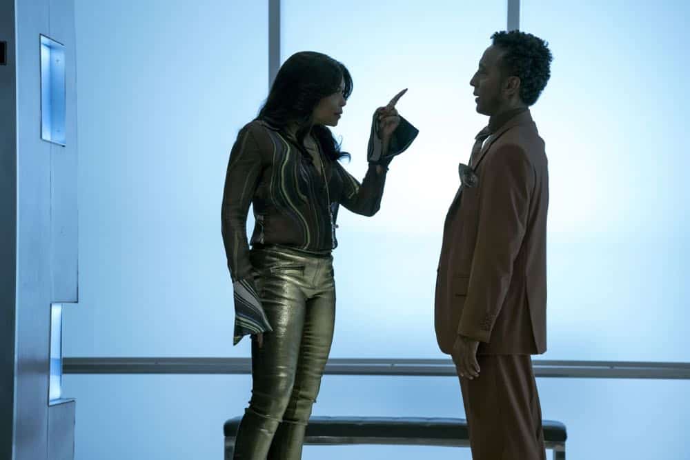EMPIRE: L-R: Taraji P. Henson and Andre Royo in the "False Face" episode of EMPIRE airing Wednesday, April 25 (8:00-9:00 PM ET/PT) on FOX. CR: Fox Broadcasting Co. CR: Chuck Hodes