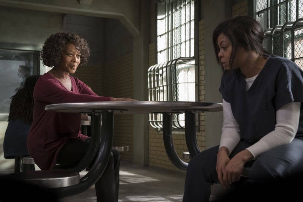 EMPIRE: Pictured L-R: Guest star Alfre Woodard and Taraji P. Henson in the "False Face" episode of EMPIRE airing Wednesday, April 25 (8:00-9:00 PM ET/PT) on FOX. CR: Fox Broadcasting Co. CR: Chuck Hodes
