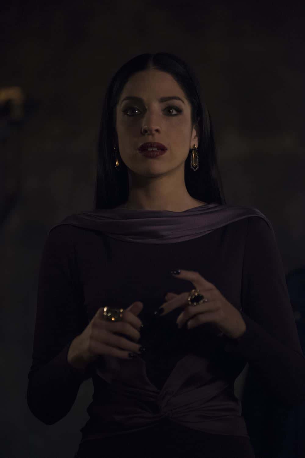 SHADOWHUNTERS - "Salt In The Wound" - With the Owl’s identity revealed, Alec, Isabelle, and Clary head to Alicante to try and find a way to stop him. Luke and Simon team up to track Lilith’s latest possible victim. Maia reflects on her past. This episode of "Shadowhunters" airs Tuesday, May 1 (8:00 - 9:00 p.m. EDT) on Freeform. (Freeform/John Medland) ANNA HOPKINS