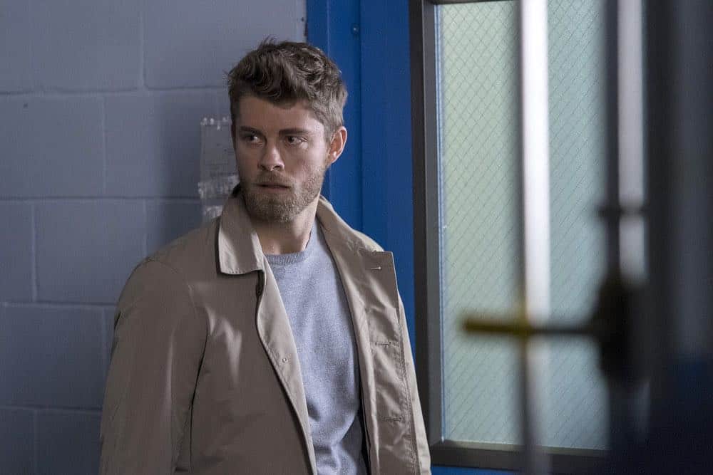 BLINDSPOT -- "Galaxy of Minds" Episode 319 -- Pictured: Luke Mitchell as Roman -- (Photo by: David Giesbrecht/NBC/Warner Bros)