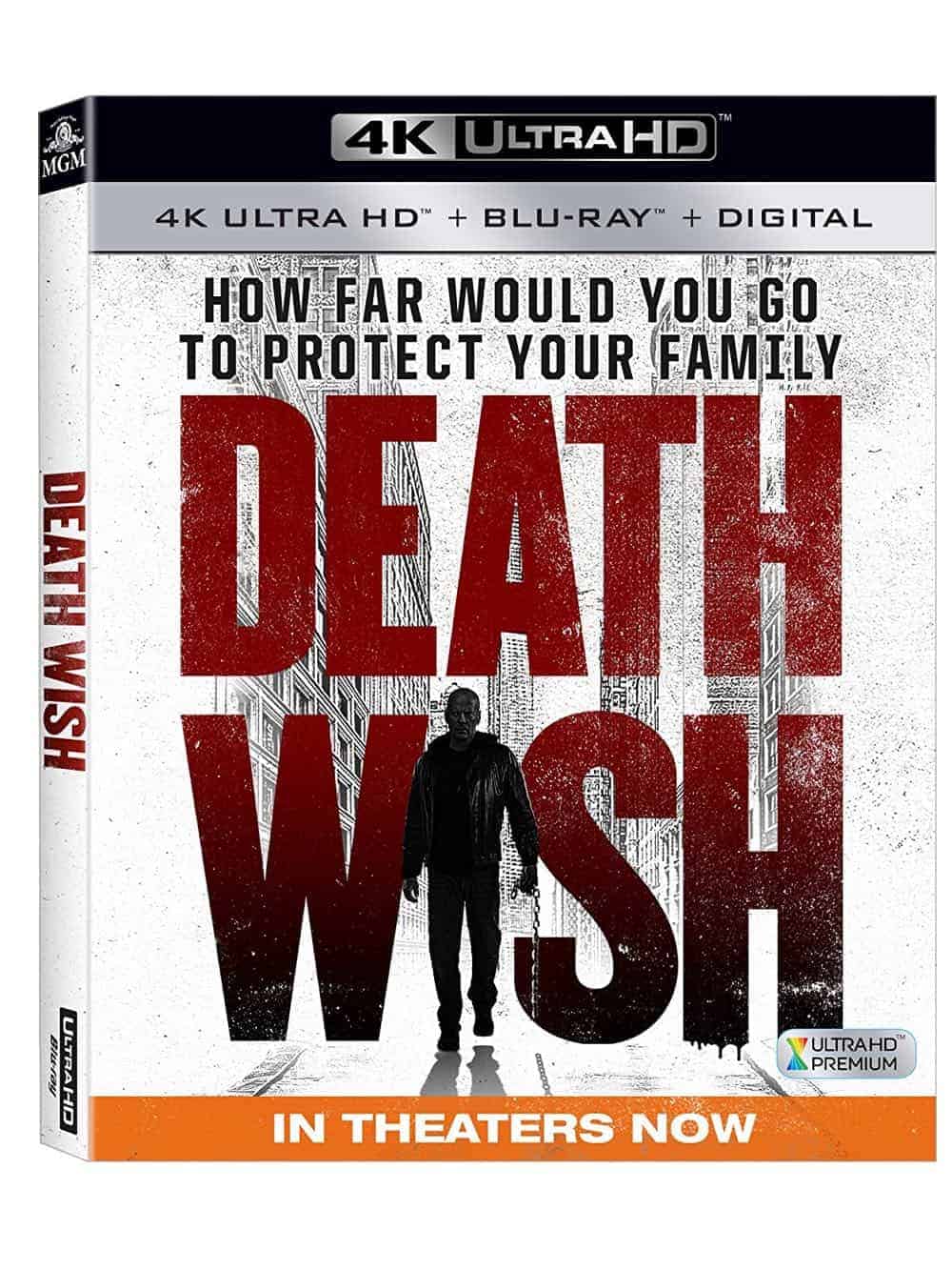 Death Wish 4K + Blu-ray + Digital Bruce Willis 2018 Death Wish 4K + Blu-ray + Digital Bruce Willis 2018