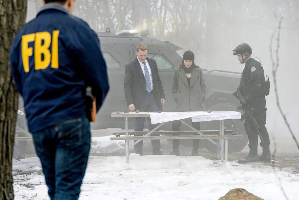 THE BLACKLIST -- "Nicholas T. Moore (#110)" Episode 520 -- Pictured: (l-r) Diego Klattenhoff as Donald Ressler, Megan Boone as Elizabeth Keen -- (Photo by: Scott Gries/NBC)